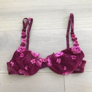 La Perla Malizia Floral vintage Lace Bra Size 36 (b?)